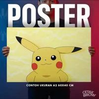 Poster Pokemon Custom Artpaper Dekorasi Kamar Anime Pikachu Charizard Hiasan Dinding Aesthetic A1 90