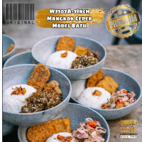 ( 3Pc) W7107A Mangkok Melamin Golden Dragon Aesthetic tebal cocok buat properti fotografi