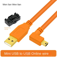 USB2.0 high-speed online shooting line Mini5PIN data cable For Canon 5D3/5D2/6D/6D2/80D/77D Nikon D610