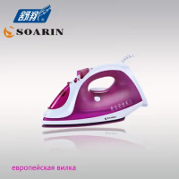 SOARIN Electric Steam Iron Ceramic Clothes Iron Adjustable Soldering Iron Steamer Mechanical Timer Control Irons Steam Ferro