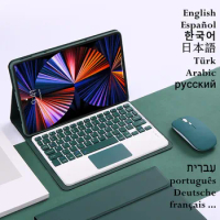 For Lenovo Tab P11 Xiaoxin Pad P11 Plus 11 inch Keyboard Case Touchpad Wireless Russian Spanish Korean Keyboard Portuguese Cover