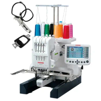 Discount Price Janome MB-4Se Four-Needle Embroidery Machine with included Hat Hoop, Lettering Hoops, Embroidery Design