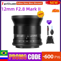 7artisans 7 artisans 12mm F2.8 Mark II Lenses Ultra Wide Angle Prime Lens For Sony E Fuji XF Canon EOS-M Canon RF Nikon Z M4/3