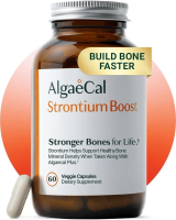 AlgaeCal Strontium Boost 680mg Natural Calcium Supplement for Bone Density Increase & Bone Strength