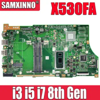 X530FN MAINboard For ASUS VivoBook S15 S5300 S5300F X530FA Laptop Motherboard I3-8145U I5-8265U I7-8565U CPU UMA