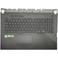 For ASUS ROG STRIX G531 G531GT G531GW G531GV 95%New Laptop Palmrest Upper Case/Keyboard Bezel with US Language Keyboard 15 inch