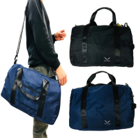 【SNOW.bagshop】旅行袋圓筒運動袋中小容量主袋+外袋共六層防水尼龍布提肩斜背
