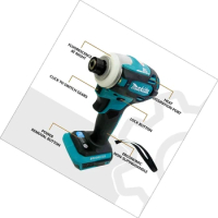 Makita DTD172 Cordless Impact Driver 18vBrushless Motor Electric Drill Wood/Bolt/T-Mode Rechargeable Power Tools