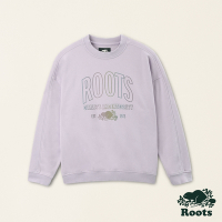 Roots 女裝- 休閒生活系列海狸 圓領上衣-蘭花紫