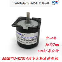 2 pieces A60KTYZ-K7014 synchronous gear reducer motor 220V 14W 50 RPM AC permanent magnet synchronous motor