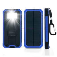 50pcs 20000Mah Waterproof Solar Charger Power Bank Portable External Sun Faster Charger Cellphone Battery