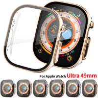 Glass+Case for Apple Watch Ultra 49mm Screen Protector Bumper Sport Smartwatch Protective Cover for iwatch Ultra 49mm Accessorie