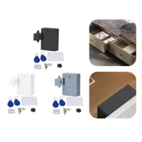 RFID Electronic Cabinet Lock Hidden DIY RFID Lock Smart Sensor Electronic Cabinet Lock for Wooden Drawer Locker Cupboard