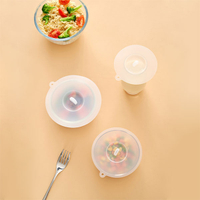日本KM 食品級保鮮蓋 可微波矽膠蓋家用冰箱剩菜碗蓋子 密封加熱蓋杯蓋