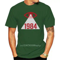 New 1984 T shirt 1984 george orwell big brother is watching you cctv observation n s a prisem tv media