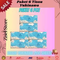 Promo Ekstra!! PAKET 6 PCS YUKINAWA 200 Sheets 2 Ply Tissue Tissu Wajah Tisu Facial