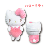 真愛日本 凱蒂貓 kitty 抱愛心 造型扣 掛飾 置物娃 印鑑座 筆座 包包掛飾 DT51