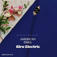 [0.5 METER] Kain American Drill - Bahan Seragam Kantor Kerja Sekolah High Quality Full Mercerized & 