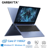 CARBAYTA New MAX 64GB RAM MAX 2TB SSD Gaming Laptop 15.6 Inch IPS Screen Intel Core I7-1185G7 Notebook RJ45 Windows 10 11 Pro