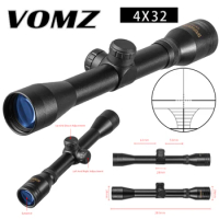 4x32 Hunting Optical Hare Short Air Rifle Scope Tactical Sight Sniper Shooting Airsoft Guns Tactical Riflescope