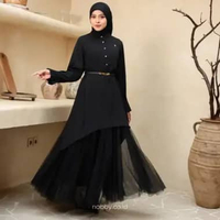 Nobby Syahira Tunik Atasan Lengan Panjang Wanita Bahan Yoryu Silk International ​- L Putih