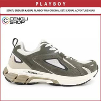 SEPATU SNEAKER KASUAL PLAYBOY PRIA ORIGINAL KETS CASUAL ADVENTURE HIJAU PL73 41