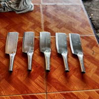 pisau cacah es batu / pisau cacah daging terbuat dari bahan stainlis baja asli anti karat gagang pip