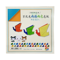 天燕 台灣製 不反光兩面兩色 色紙(35K) 附金箔2入 15x15cm 60張 /包 10包 /袋 NO.5022(4715176050228)