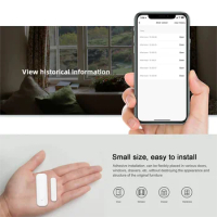 Tuya WiFi Zigbee Window Door Sensor With Battery Smart Home Security Alarm System Voice Control Via Alexa Google Home Smart