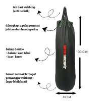 Samsak Gatotkaca 100cm bergaransi + isiannya boxing tinju karate mma pencak silat Taekwondo