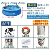 加厚充氣游泳池家用嬰兒童寶寶小孩家庭大型成人超大號玩具戲水池