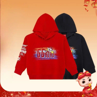 เสื้อสเวตเตอร์เด็ก GGBOND Pig Pig สไตล์ใหม่สำหรับฤดูใบไม้ร่วงและฤดูหนาว สีแดงแฟชั่นแบบดั้งเดิมของจีน