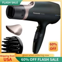 Panasonic Nanoe Salon Hair Dryer with Quick-Dry Oscillating Nozzle,Diffuser Attachment for Curly, Wavy Hair,3-Speed Heat Setting