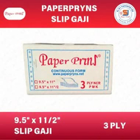 PAPERPRYNS Slip Gaji 9,5" Γ 11" (BAGI 2) - 3 PLY - NCR Sheets
