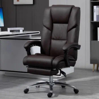 Recliner Computer Office Chair Relax Rotating Executive Leather Gaming Chair Room Reclining Modern Bureaustoel Office Furniture
