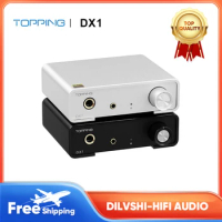 TOPPING DX1 HiRes Audio DAC&amp;Headphone Amplifier Newest AK4493S 0.0002% THD+N support up to DSD256 and PCM384 XMOS XU208 decoder