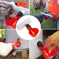 6pcs Tee PVC Pipe Fitting 20mm Plastic Automatic Chicken Drinker Tee Connector for Chicken Water Drinker and Feeder Cups