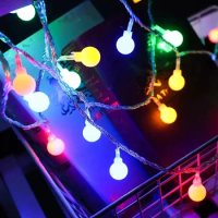 3M LED String Lights Garden Crystal Fairy Light Chritmas Garland 8 Modes Waterproof Patio Light For Garden Party Wedding Decor