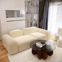 沙發 日式豆腐方塊沙發面包奶油色民宿簡約客廳小戶型臥室網紅小沙發