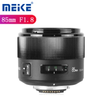 Meike 85mm F1.8 Auto Focus Lens Full Frame Portrait Prime for Nikon DSLR Cameras D500 D610 D750 D780 D800 D810 D850 D3400 D3500