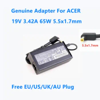 Genuine 19V 3.42A 65W 5.5x1.7mm ADP-65VH F PA-1650-86 A11-065N1A Power Supply AC Adapter For ACER Laptop Charger