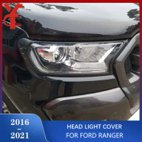 Headlight Covers For Ford Ranger 2016 2017 2018 2019 2020 2021 T7 T8 Lamp Hood Pick Up Accessories Headlamp Ycsunz