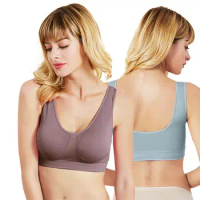 3pcs/set sexy bra With Pads Seamless push up bra plus size XXXL underwear wireless Bra black/white/nude