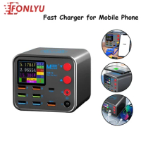 MAANT 8 Port USB PD Fast Charging Wireless Charger with Anti Short Circuit Repair Function Phone Rapid Charge Test Repair Tools