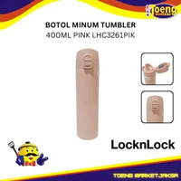 Botol Tumbler Dengan Tutup 400 ml - MOUSSE ONE TOUCH TUMBLER 400ML PINK LHC3261PIK LOCK N LOCK