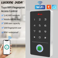 Wifi Tuya App Access Control System Electronic Gate Opener Digital Eletric Smart Door Lock Keypad 125K RFID Card Reader Wiegand