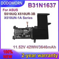 DODOMORN New B31N1637 Battery For ASUS X510 X510UA X510UF X510UQ VivoBook S15 S510UA S510UQ S510UN S510UR F510UA F510UQ
