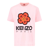 【KENZO】女款 BOKE FLOWER 寬鬆版型 短袖T恤-淺粉色(S號、M號)