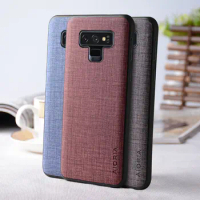 Case for Samsung galaxy Note 9 funda Textile texture leather Soft TPU&amp;Hard PC phone cover for samsung galaxy note 9 case capa
