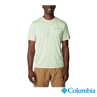 【Columbia 哥倫比亞】男款-Columbia Hike™快排短袖上衣-嫩綠色(UAE14190LM/IS)
